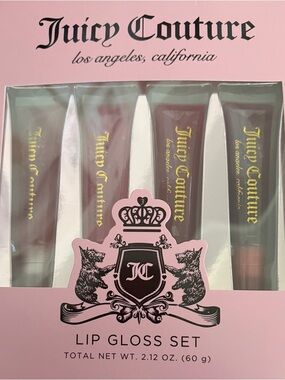 Juicy Couture Pink Branded Set of (4)Lip Gloss